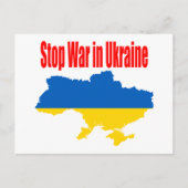 Beendigung des Krieges in der Ukraine Postkarte (Vorderseite)
