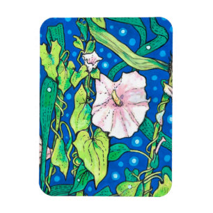 Beendweed Reed Summer Wildblumen Blumenmalerei Magnet