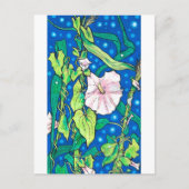 Beendweed Reed Summer Wildblumen Blumenmalerei Postkarte (Vorderseite)