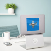 Beep Beep Aufkleber (Laptop auf Schreibtisch)