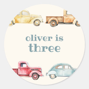 Beep Beep Beep Birthday Sticker