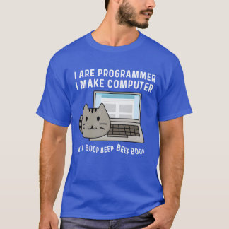 Beep Beep Boop Geschenk für Informatikprofessor vi T-Shirt