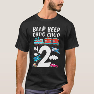 Beep Beep Choo Im 2. Geburtstags-Party T-Shirt