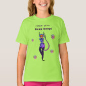 Beep Boop Niedlich Robot Giggle Fun T - Shirt (Vorderseite)