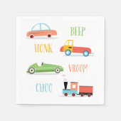 Beep Honk Choo Paper Napkin Serviette (Vorderseite)