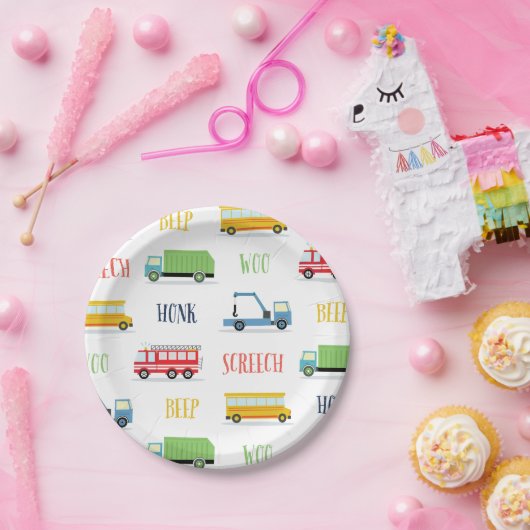 Beep Honk Schrei über Paper Teller (Party)