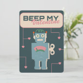 Beep My Valentine Feiertagskarte (Stehend Vorderseite)