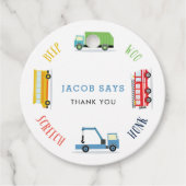 Beep-Schrei-wooblauen Geburtstagsparty Geschenkanhänger (Vorderseite)