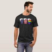 Beer American Flag Drinking Gay Pride Lesbian LGBT T-Shirt (Vorne ganz)