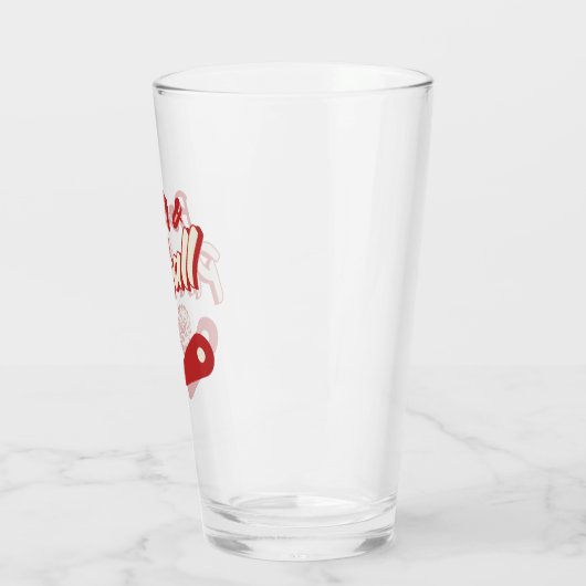 Beer And Pinball  Glas (Links)