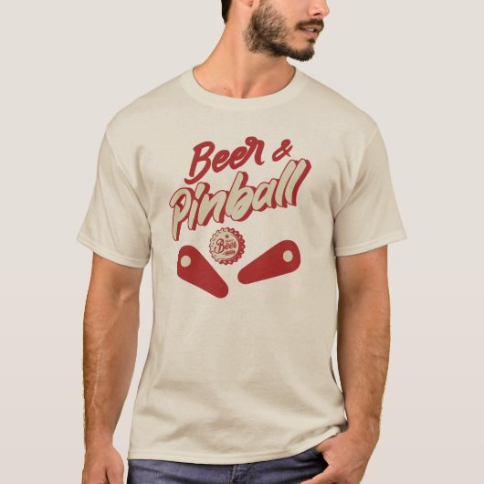 Beer And Pinball T-Shirt (Vorderseite)