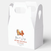 Beer and Wings Before The Rings Couples Shower Geschenkschachtel (Geöffnet)