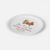 Beer and Wings Before The Rings Couples Shower Pappteller (Schrägansicht)