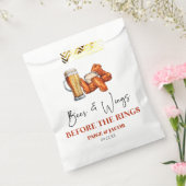 Beer and Wings Before The Rings Rehearsal Dinner Geschenktütchen (Versiegelt)