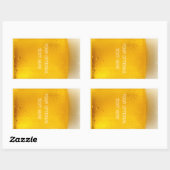 BEER-Aufkleber Rechteckiger Aufkleber (Blatt)