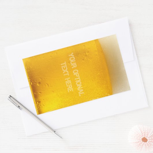 BEER-Aufkleber Rechteckiger Aufkleber (Umschlag)