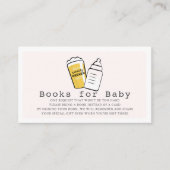 Beer & Baby Bottle Pink Baby Shower Book Request Begleitkarte (Vorderseite)