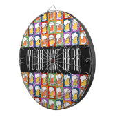 BEER Bar Pop Art Dart Board Dartscheibe (Vorderseite rechts)