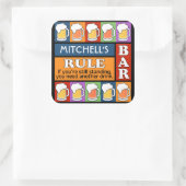 BEER Bar Pop Art INDIVIDUELLE NAME Aufkleber (Tasche)