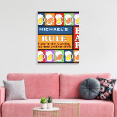 BEER Bar Pop Art INDIVIDUELLE NAME Leinwand (Insitu (Wohnzimmer))