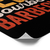 Beer bbq shirt for backyard barbecue grilling poster (Ecke)