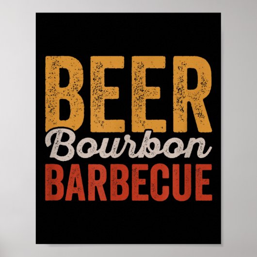 Beer bbq shirt for backyard barbecue grilling poster (Vorne)