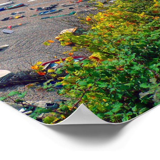 Beer Beach Jurassic Coast Devon England Poster (Ecke)