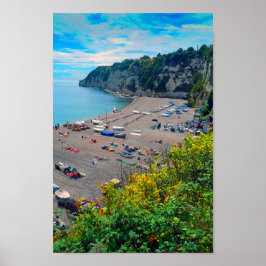 Beer Beach Jurassic Coast Devon England Poster