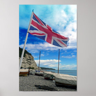 Beer Beach Jurassic Coast Devon England Poster