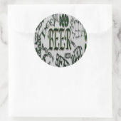 *bEeR*bier*BEER-Aufkleber Runder Aufkleber (Tasche)