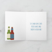 Beer Bottle Hoppy Father's Day Card Karte (Innenseite)