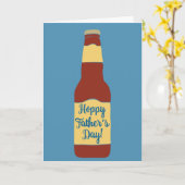 Beer Bottle Hoppy Father's Day Card Karte (Gelbe Blume)