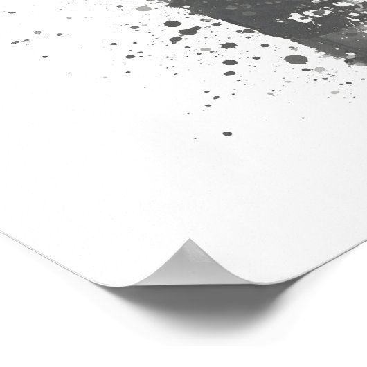 Beer Bottle Wall Art Print 'Lime' Grey  Poster (Ecke)