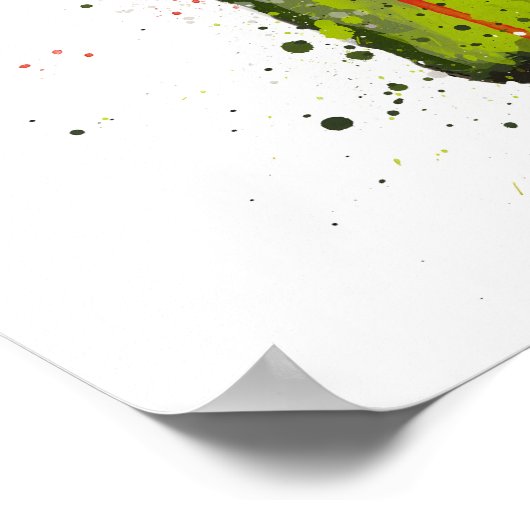 Beer Bottle Wall Art Print 'Peridot' Poster (Ecke)