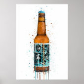 Beer Bottle Wall Art Print 'Rebel Rebel' Poster (Vorne)
