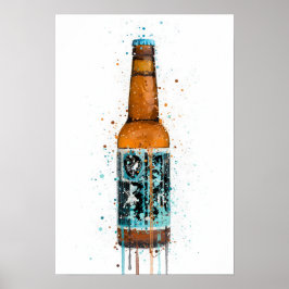 Beer Bottle Wall Art Print 'Rebel Rebel' Poster