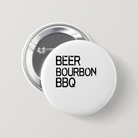 Beer Bourbon GRILLEN Button (Vorne & Hinten)