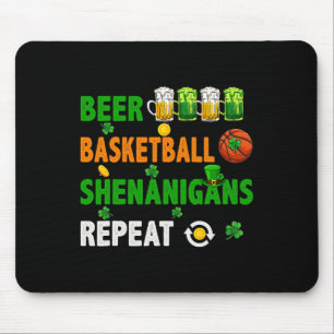 Beer Bysketbyll Shenanigans Wiederholung St. Patri Mousepad