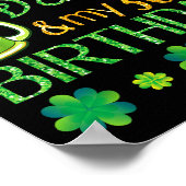 Beer Cake & Shamrocks It's St Patrick Day & Poster (Ecke)