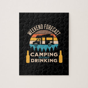 Beer Camping With Beer Birthday Puzzle