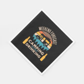 Beer Camping With Beer Birthday Serviette (Ecke)