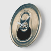 Beer Can Pop Top Beer Drinker Man Cave Große Wanduhr (Winkel)