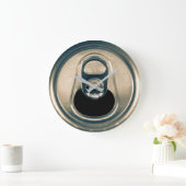 Beer Can Pop Top Beer Drinker Man Cave Große Wanduhr (Zuhause)