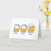 beer card karte (Gelbe Blume)