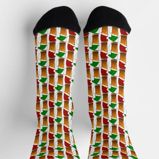 Beer Cheer Christmas Socken (Oben)