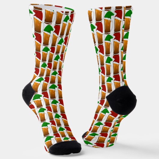 Beer Cheer Christmas Socken (Gewinkelt)
