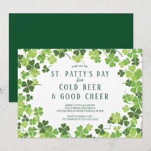 Beer & Cheer St. Patty's Day Party Einladung