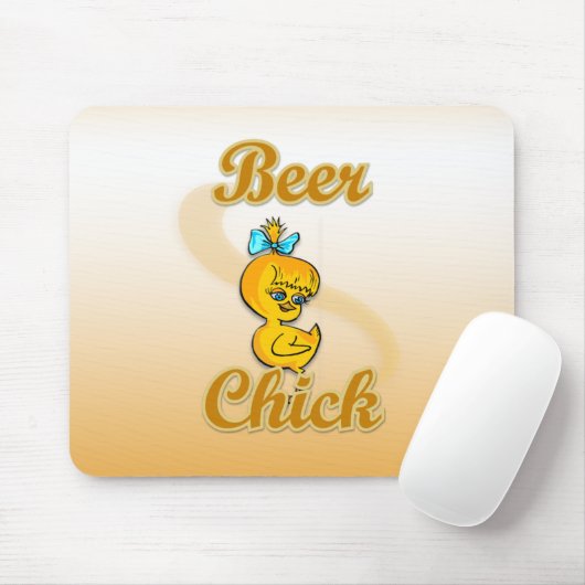 Beer Chick Mousepad (Mit Mouse)
