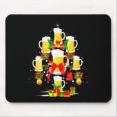 Beer Christmas Tree Xmas Pajama Ornament Decor  Mousepad (Vorne)