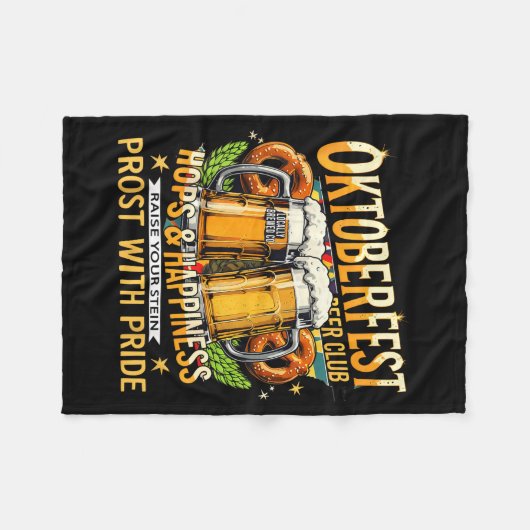 Beer Club Prost With Pride Gift Drinking Team  Fleecedecke (Vorderseite (Horizontal))